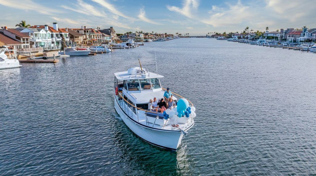 Luxury private boat charter in Huntington Beach